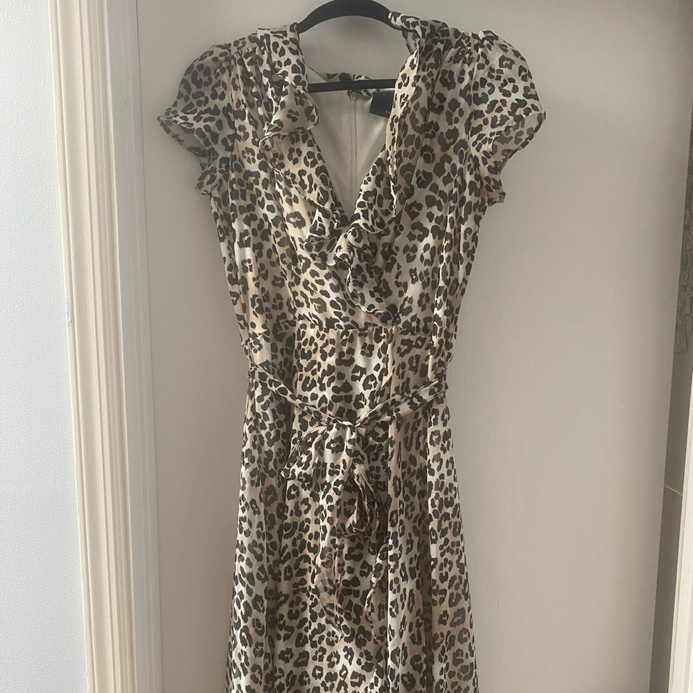 Gabby Sky Leopard Print Dress - size 6